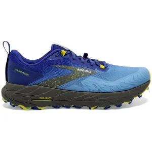 Brooks Men's Cascadia 17 Trail Running Shoes Blue / Surf the Web / Sulphur desert running sneakers Compression Molded