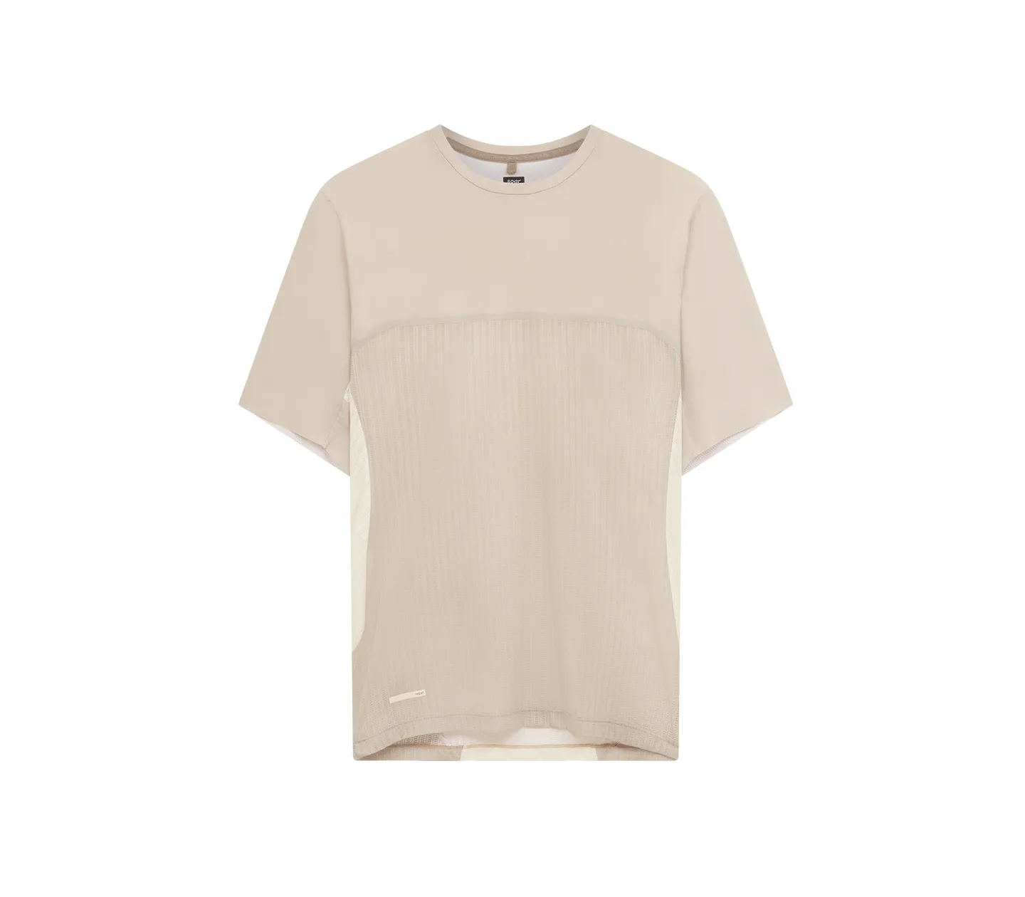 Men's Hot Weather T | Pastel Grey Yellow DropShoulderDesign Practical Wear