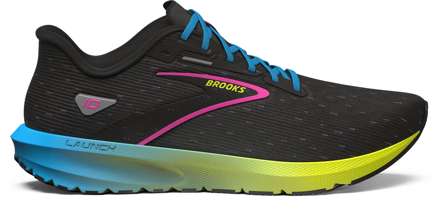 Men??s Launch 10 (063 - Black/Nightlife/Blue) Comfortable Foot Mobility logo - branded running gear