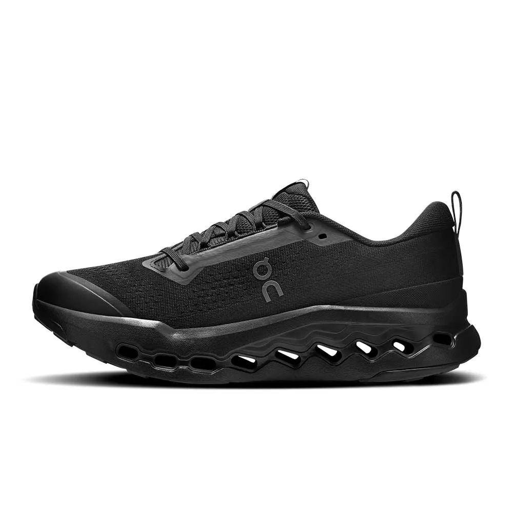 Men's Cloudsurfer Trail 2 Running Shoe - Black/Eclipse - Regular (D) ultra racing sneakers Debris Release Grooves