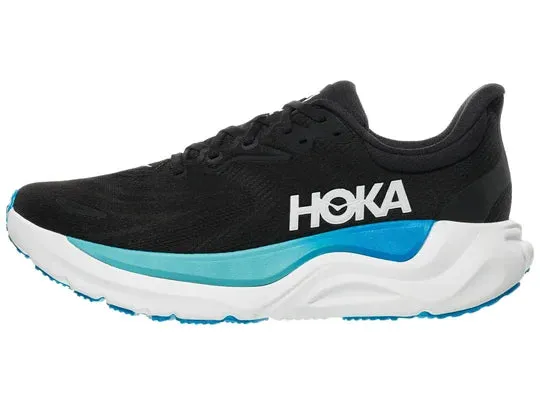 Hoka | Arahi 8 | Men's | Black/Skyward Blue Aerobic Support Perforated Tongue Design