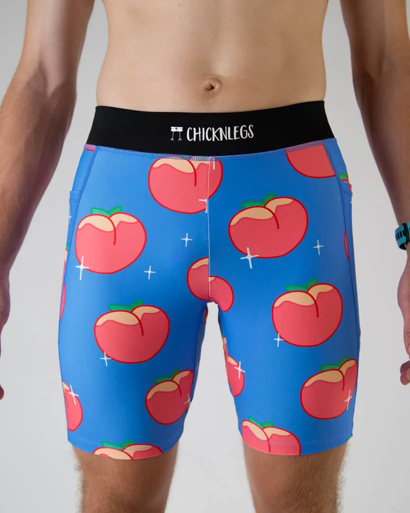 Evening Walk Unisex Style Men's Juicy Peaches 8" Half Tights