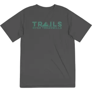 Perfect Fit Wear EthicalProduction Men's Running Short Sleeve Performance Tee - Trails Over Treadmills
