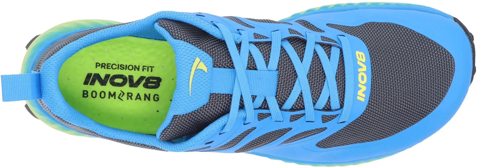 Inov8 MudTalon Mens Trail Running Shoes - Blue Stabilizing Heel Counter