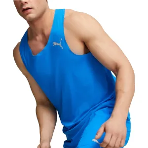 Laser Cut Edge Detailing Puma Ultraspun Mens Running Vest - Blue