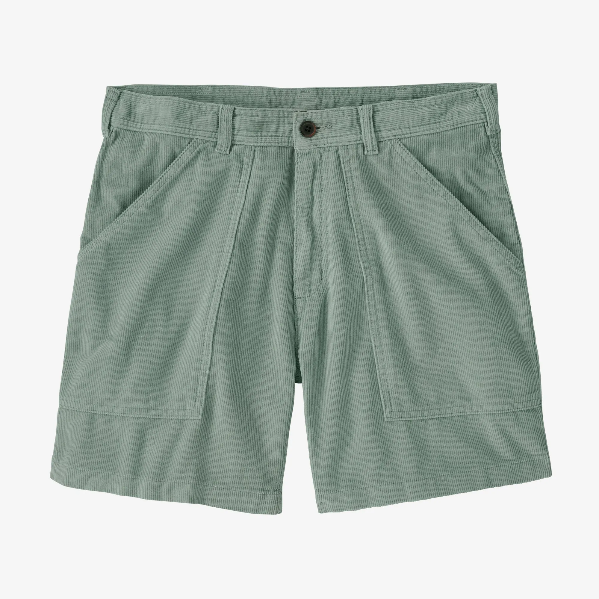 Roll Resistant Waist Men's Organic Cotton Cord Utility Shorts - 6"