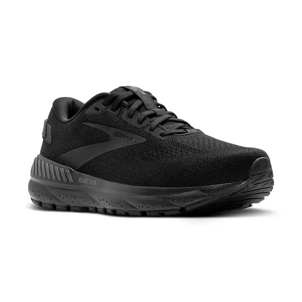 Men's Beast GTS 24 Running Shoe - Black/Black/Ebony - Regular (D) heel - cup support