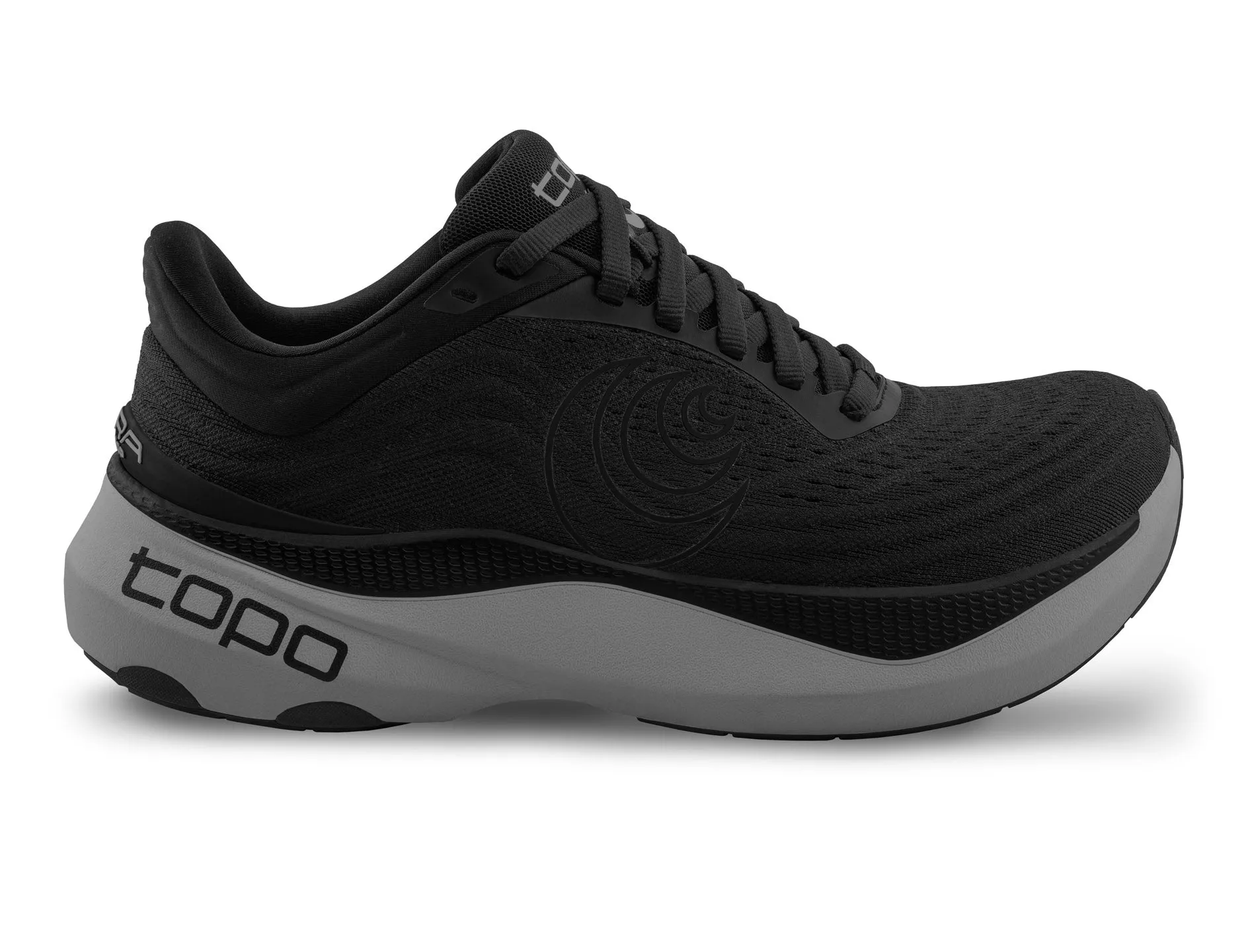 Ankle Collar Padding expert running shoes Topo Athletic | Aura | Men's | Black/Charcoal