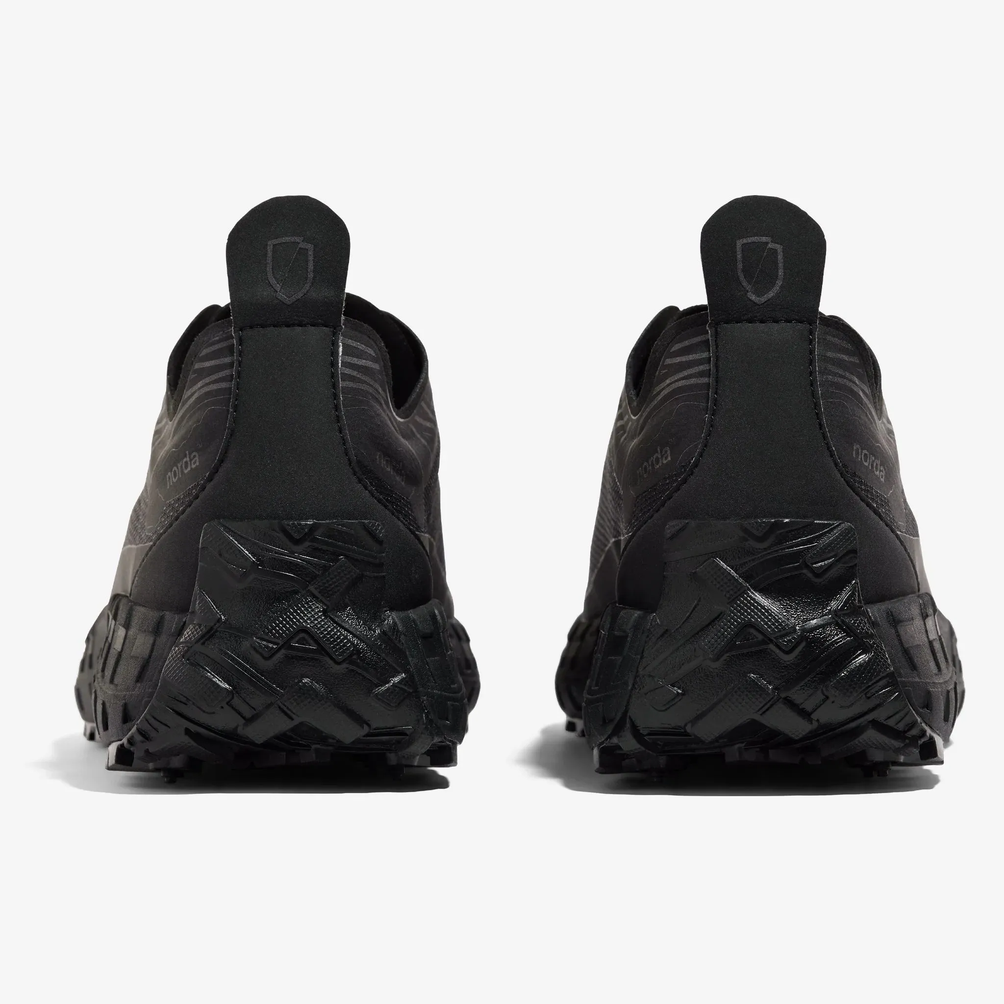 Seamless Toe Bumper Gaiter Compatible Design Men's 001 Trail Running Shoes Stealth Black