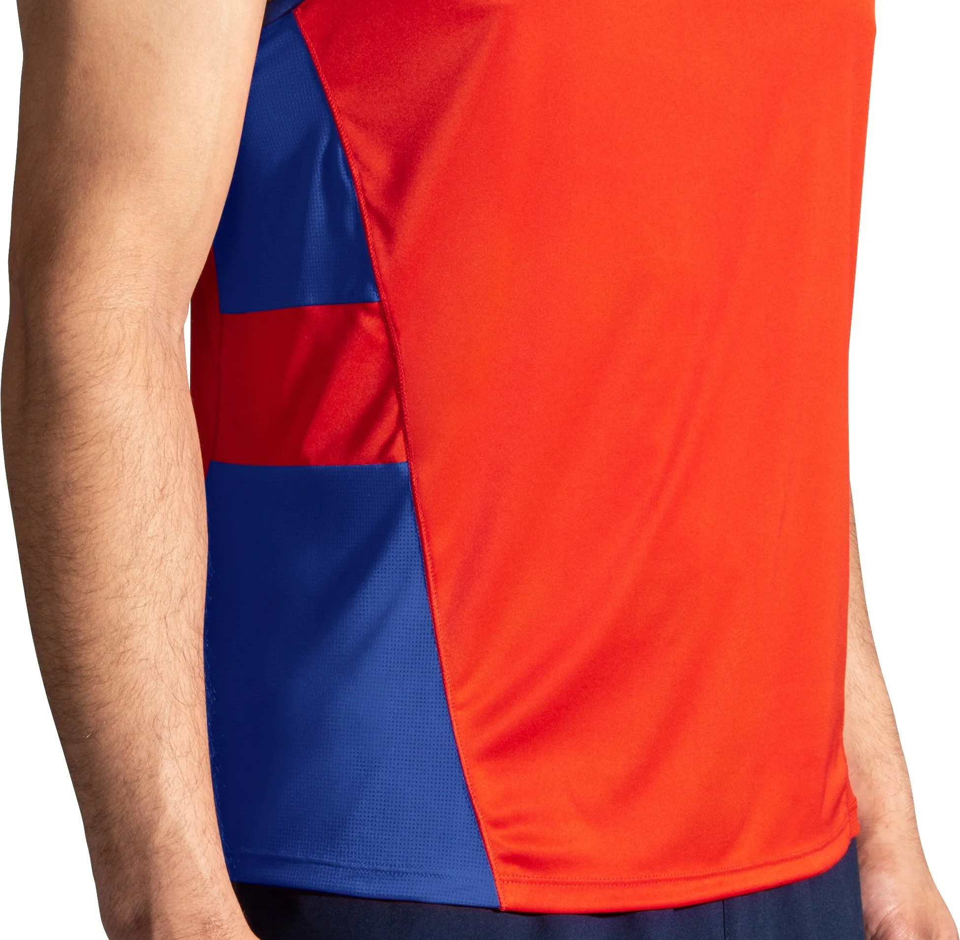 Stable anti - slip Brooks Stealth Mens Running Vest - Red