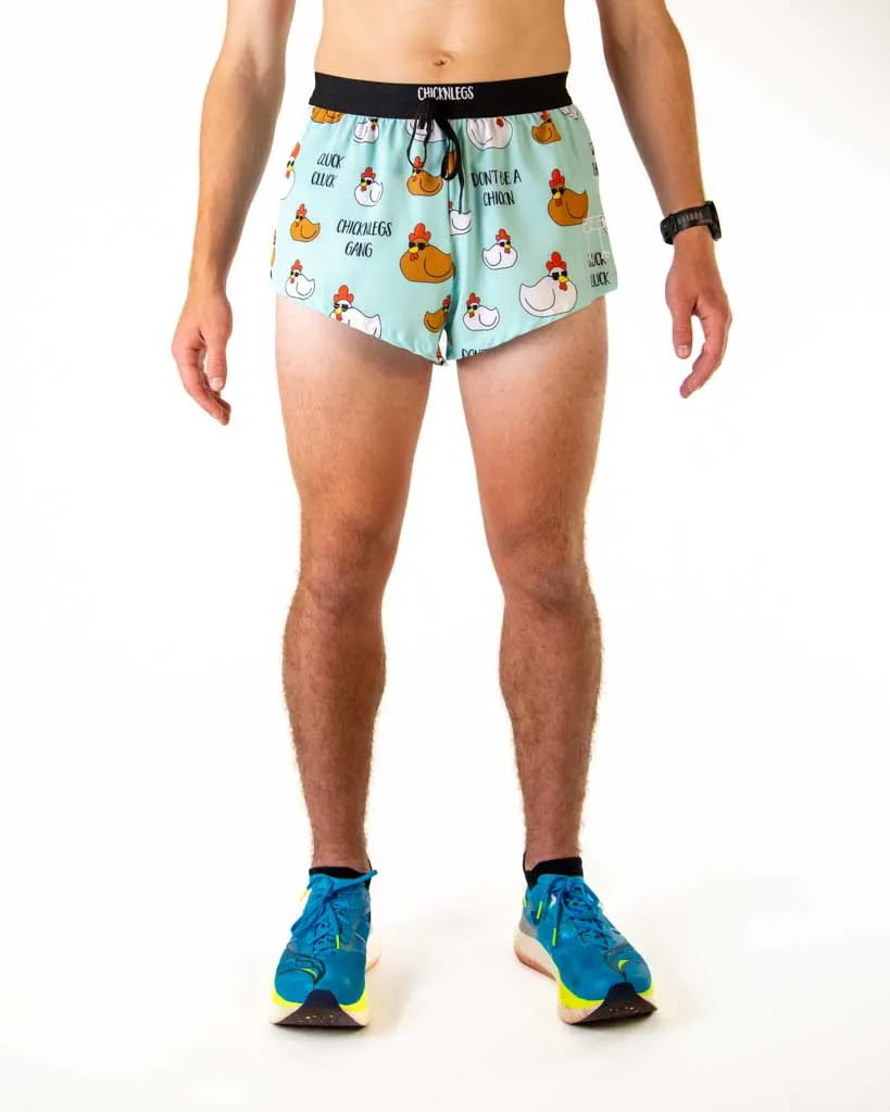 Men's Swaggy Chickns 2" DS Split Shorts Easy Fit Wear soccer uniform