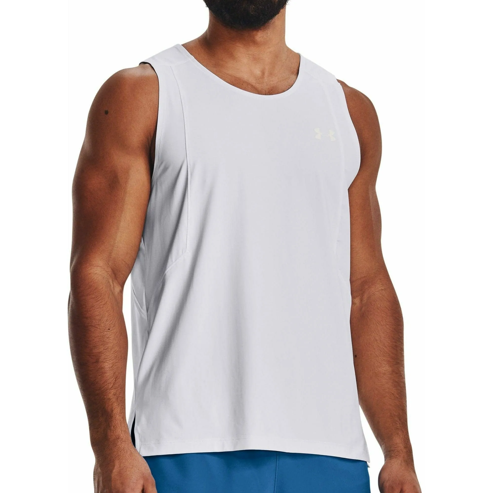 Under Armour Iso-Chill Run Laser Mens Running Vest - White high - precision