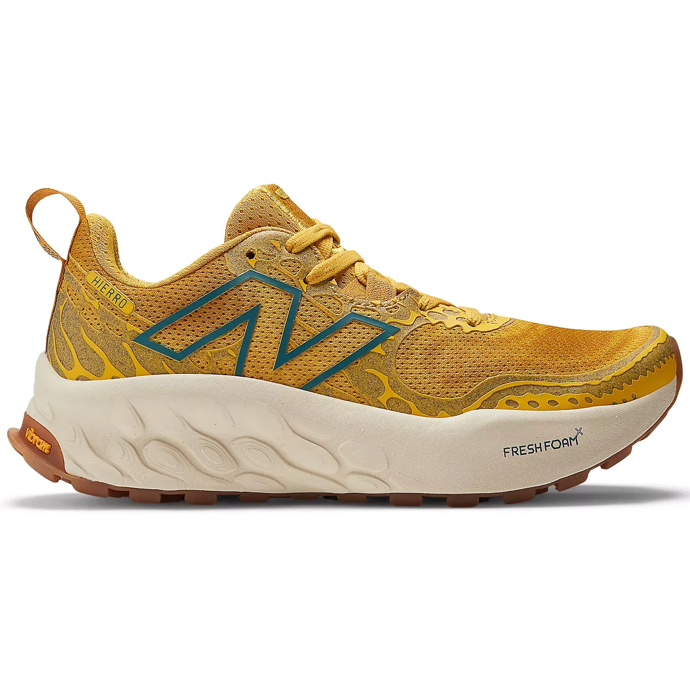 New Balance Women's Fresh Foam X Hierro v8 Trail Running Shoes Ginger Lemon / Calcium / Terrarium Quick Lacing System