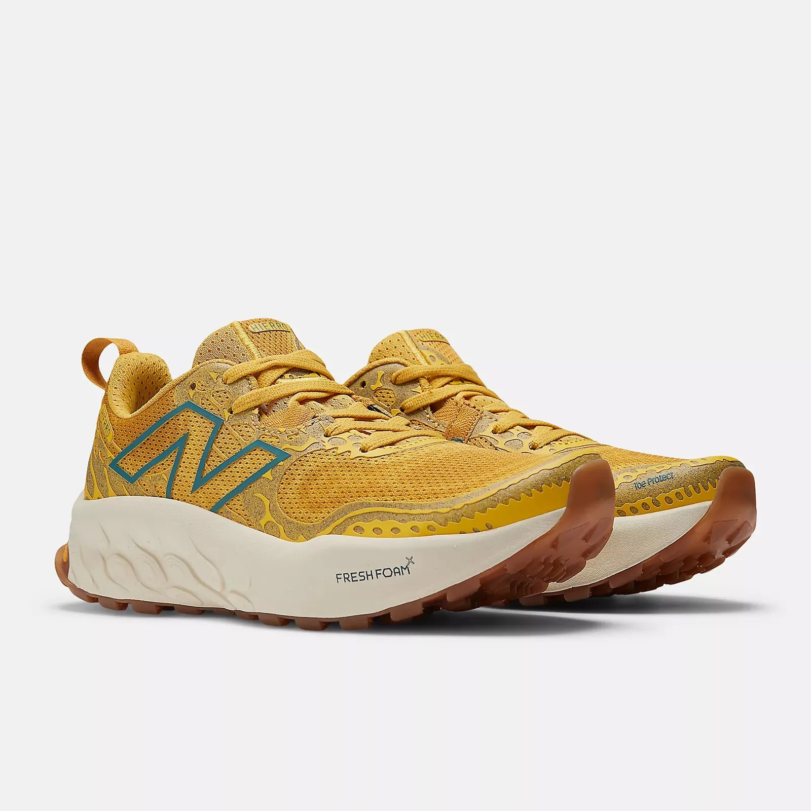 New Balance Women's Fresh Foam X Hierro v8 Trail Running Shoes Ginger Lemon / Calcium / Terrarium slim fit