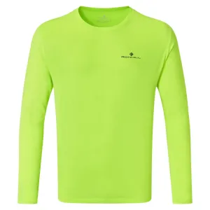 Ronhill Core L/S Tee (Mens) - Fluo Yellow/Black Simple Layer Fresh Outfit