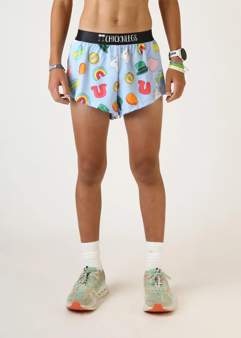 Men's Charms 2" Split Shorts Athletic Vibe Anti Slip Waistband