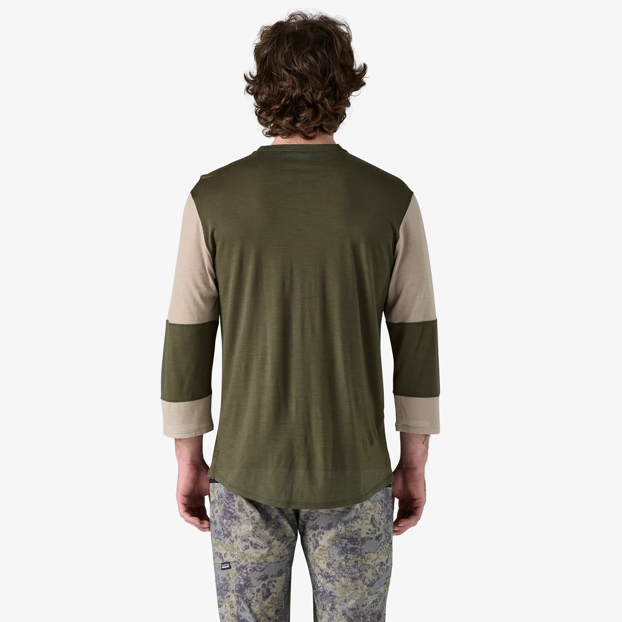 Men's Merino Blend 3/4-Sleeved Bike Jersey HypoallergenicYarn Sky Mood