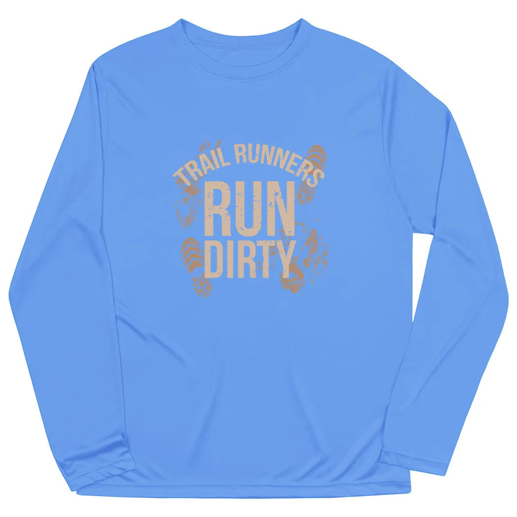 Casual Wear Casual Choice Men's Running Long Sleeve Performance Tee - Run Dirty