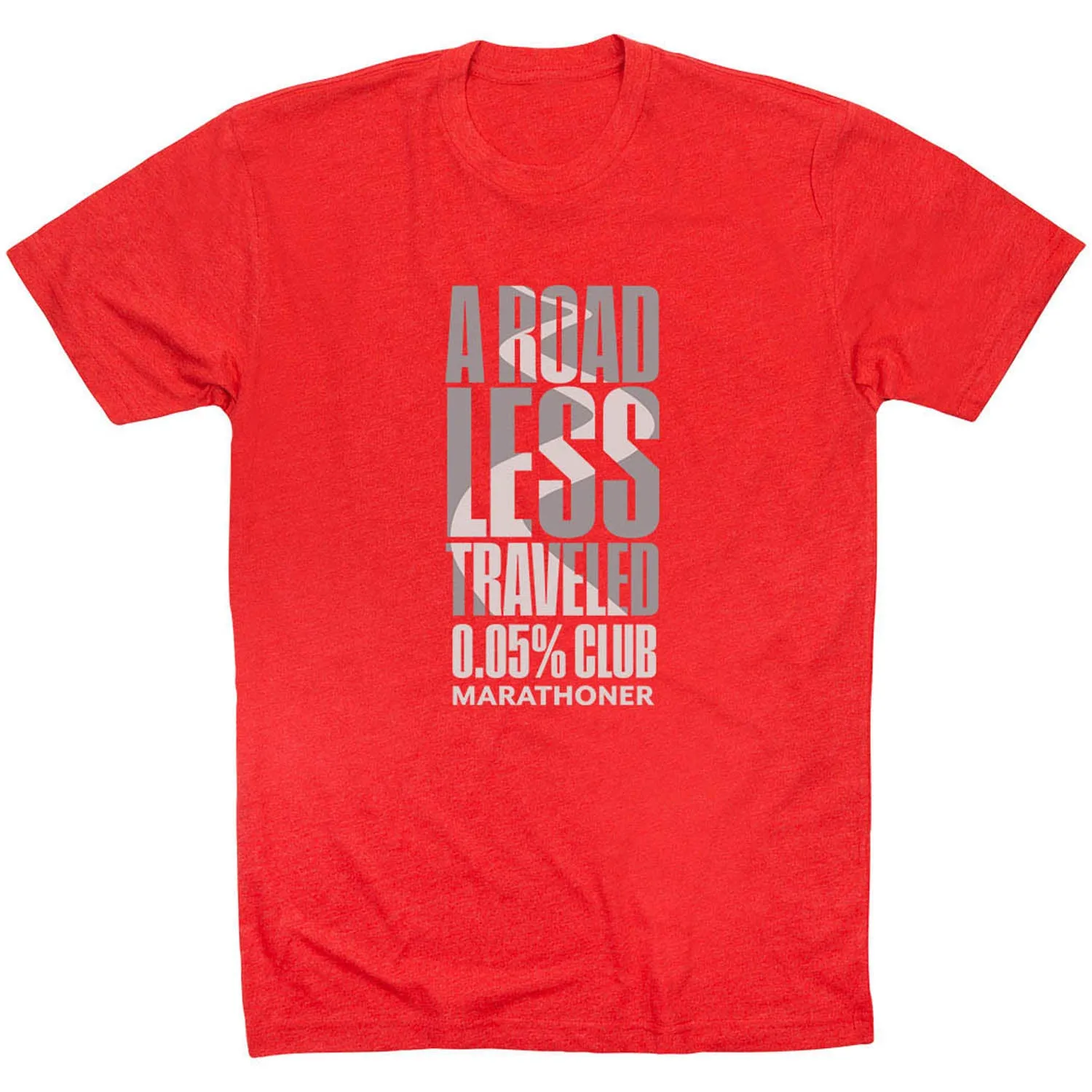 Minimalist Comfort Breathable Layer Running Short Sleeve T-Shirt - A Road Less Traveled - Marathoner