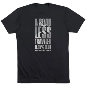Daily Favorite Embroidered Running Short Sleeve T-Shirt - A Road Less Traveled - Marathoner