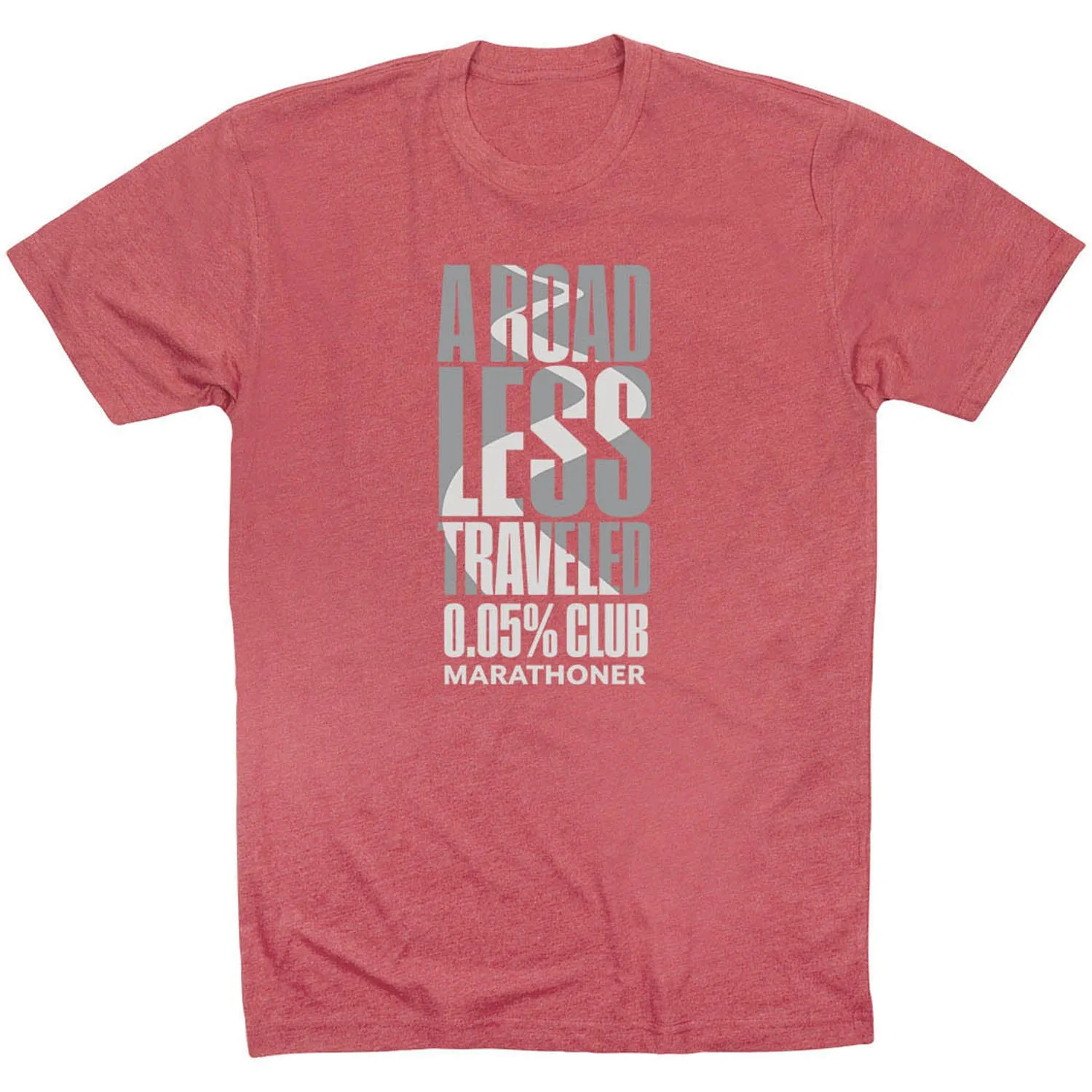 Simple and Chic Running Short Sleeve T-Shirt - A Road Less Traveled - Marathoner
