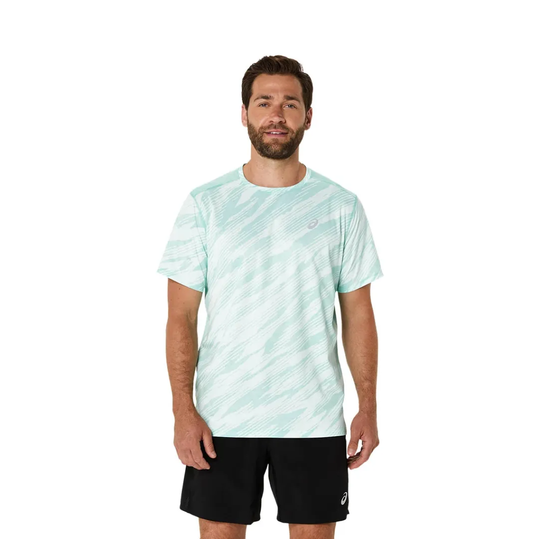 ASICS Mens Core All Over Print SS Top SS25 Perfect Comfort Fit for Any Season