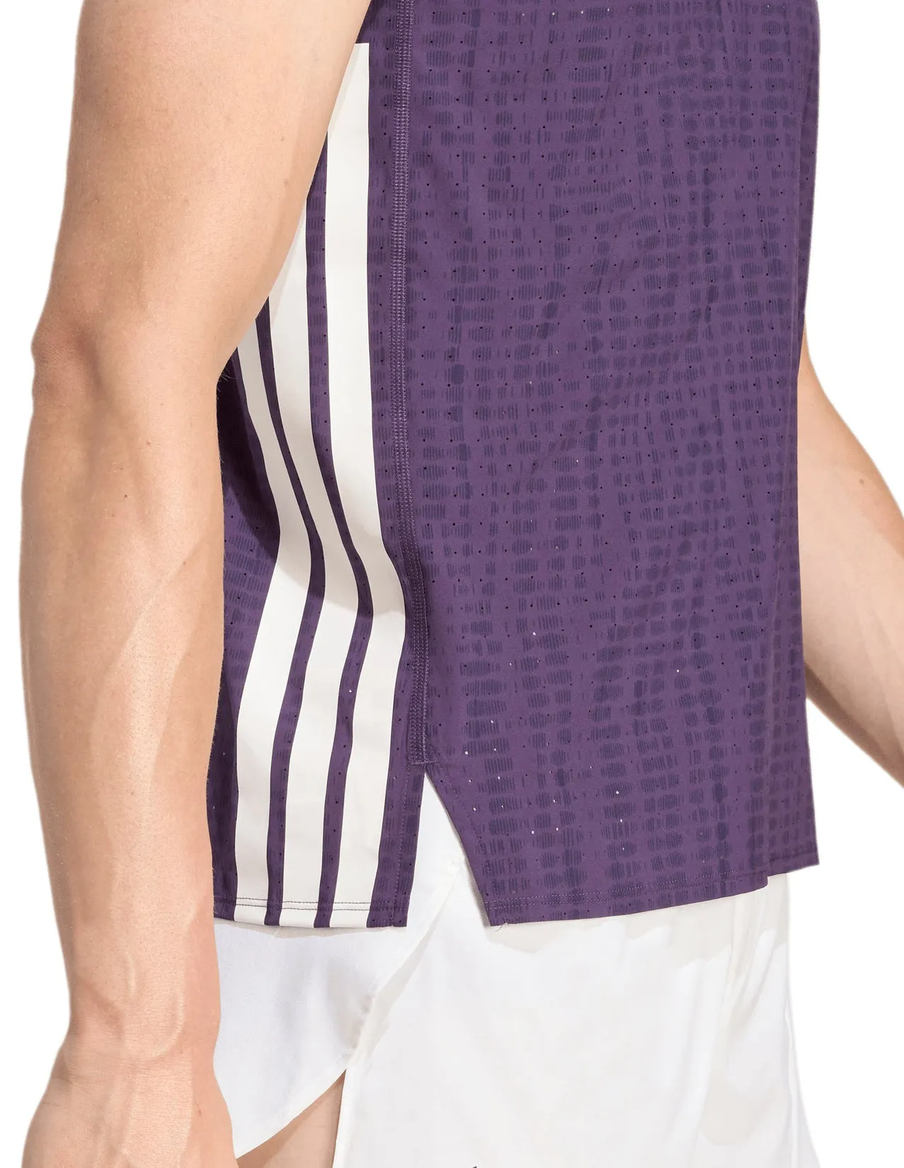 Athletic Performance Fit adidas Adizero Mens Running Vest - Purple