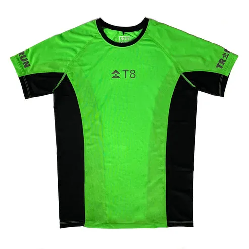 T8 Running Men's Iced Tee Shirt Lime QuickReleaseClosures
