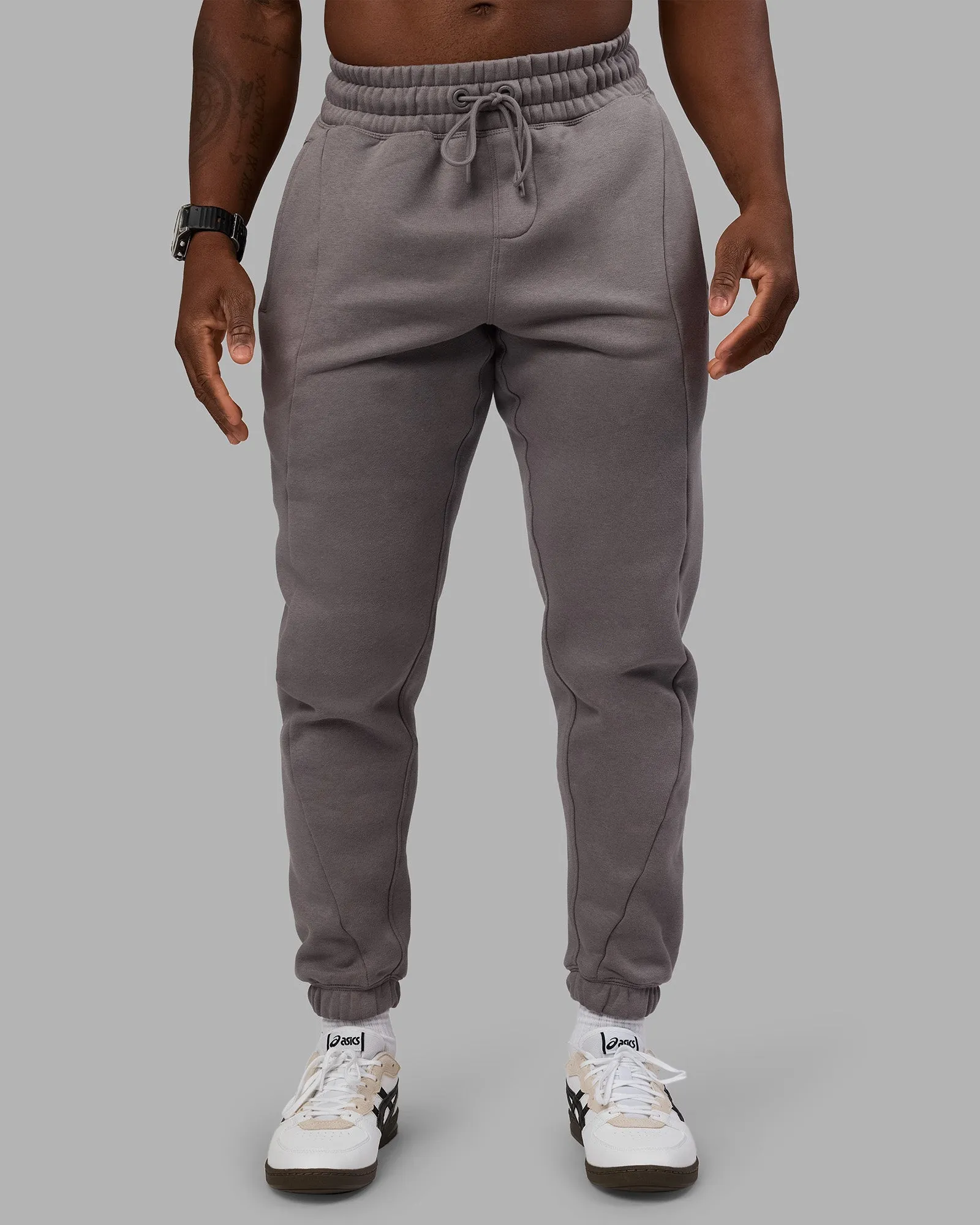 Lightweight Wear Casual Comfort Fit Stream Panel Track Pant - Storm Front