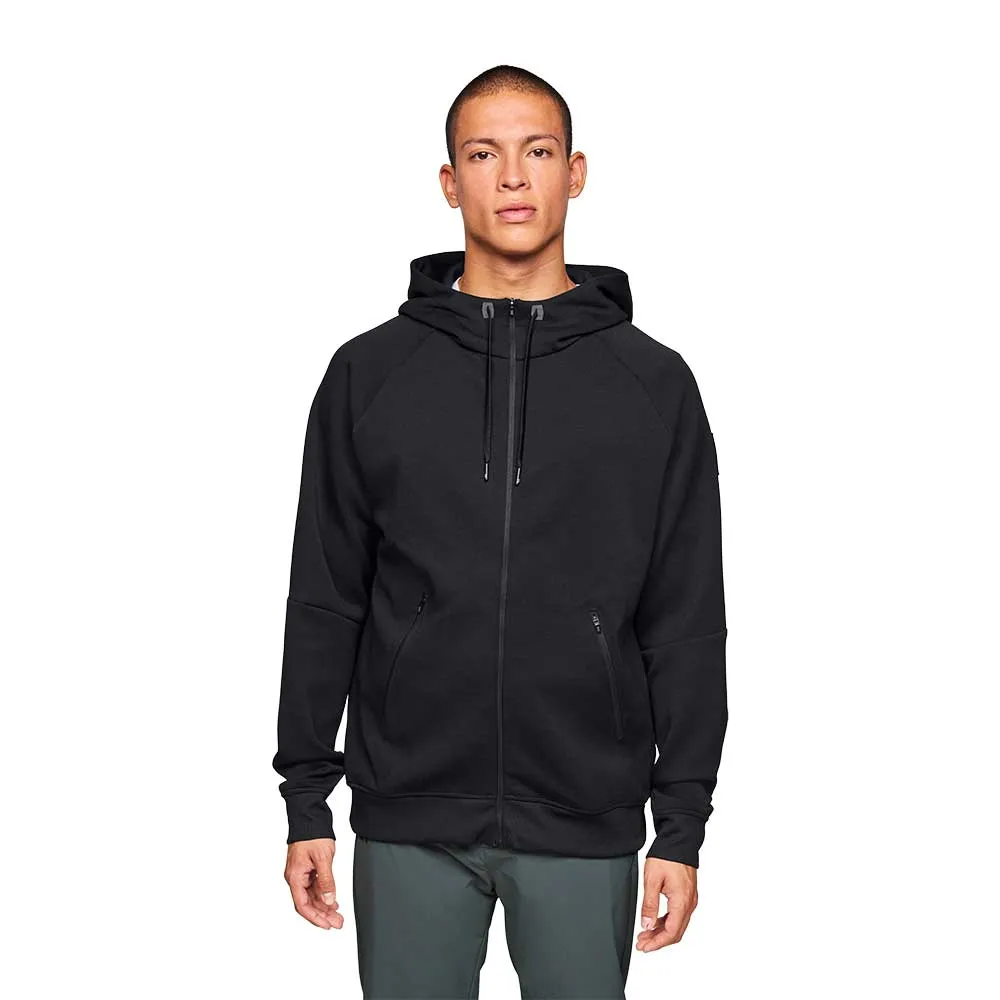 Men's Zippered Hoodie 2025 - Black Street Bold