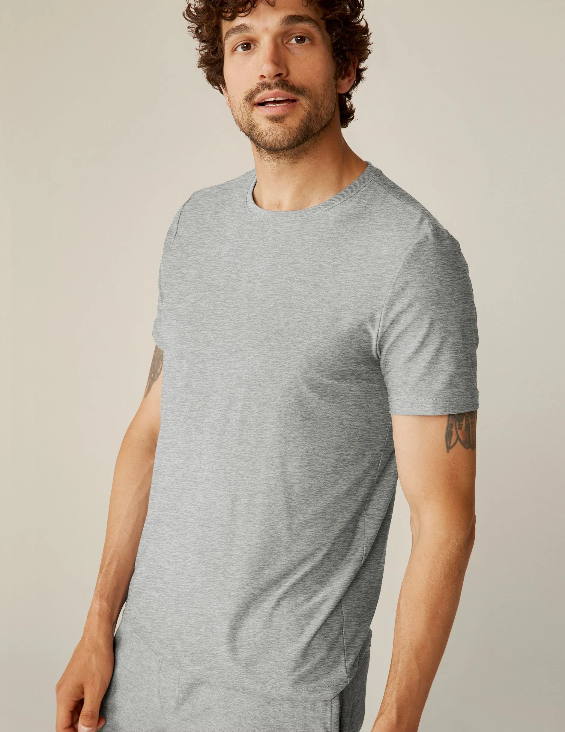 Flexible Ribbed Neckline Ultimate Comfort Always Beyond Men's Crew Tee 2.0