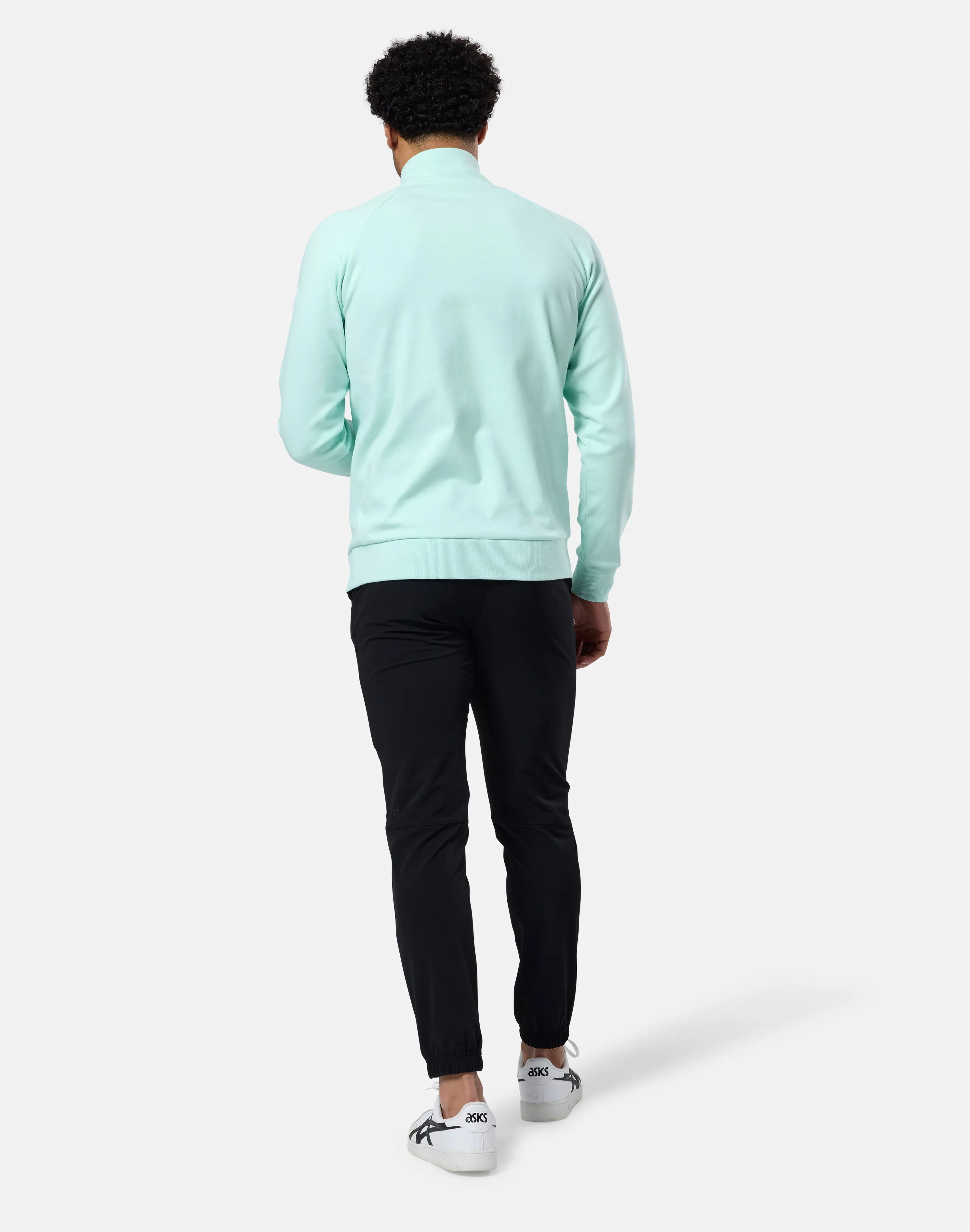 Gym   Coffee Chill Half Zip (Mens) - Mint Active Commute