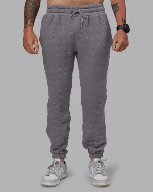MVP Quilted Track Pant - Storm Front-Geometric Everyday Comfort Wear