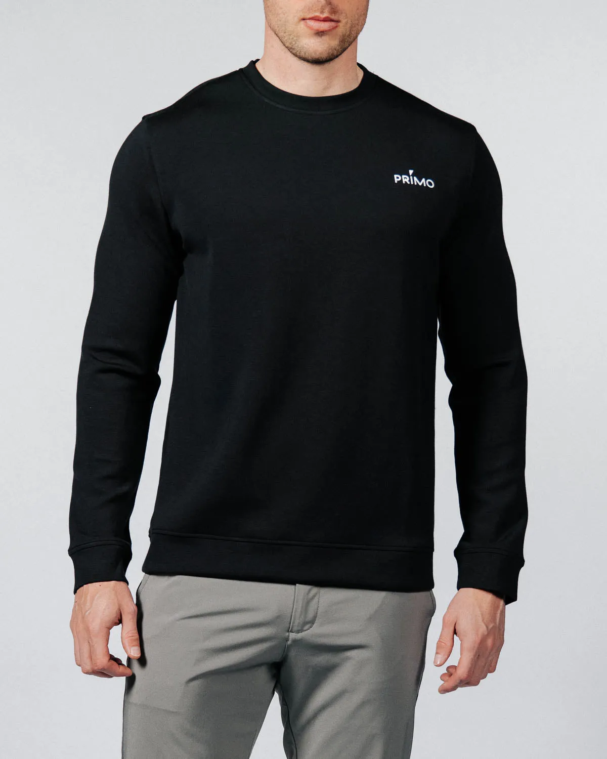 Timeless Look sequin Men's Black Golf Crew Neck