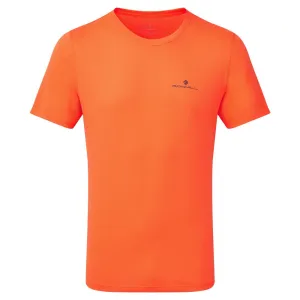 Ronhill Men's Core Short Sleeve Tee - Fluo Orange/Legion Ultimate Comfort UV Protective Fabric