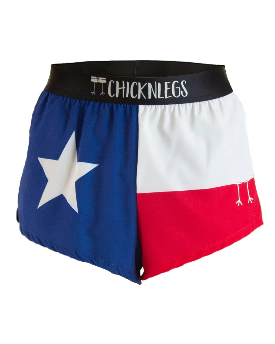 cargo style Men's Texas Flag 2" Split Shorts