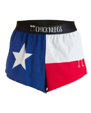 cargo style Men's Texas Flag 2" Split Shorts