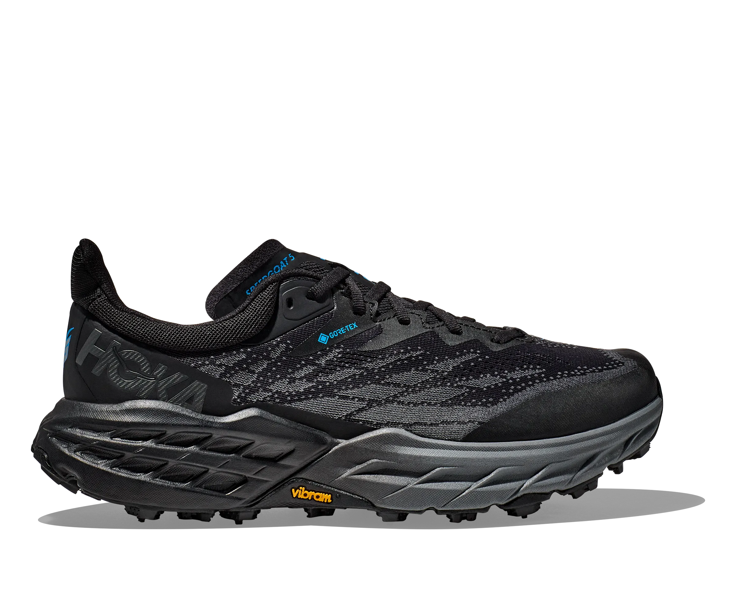 Men's Speedgoat 5 GTX SPIKE (BBLC - Black/Black) Silicone Grip Accents