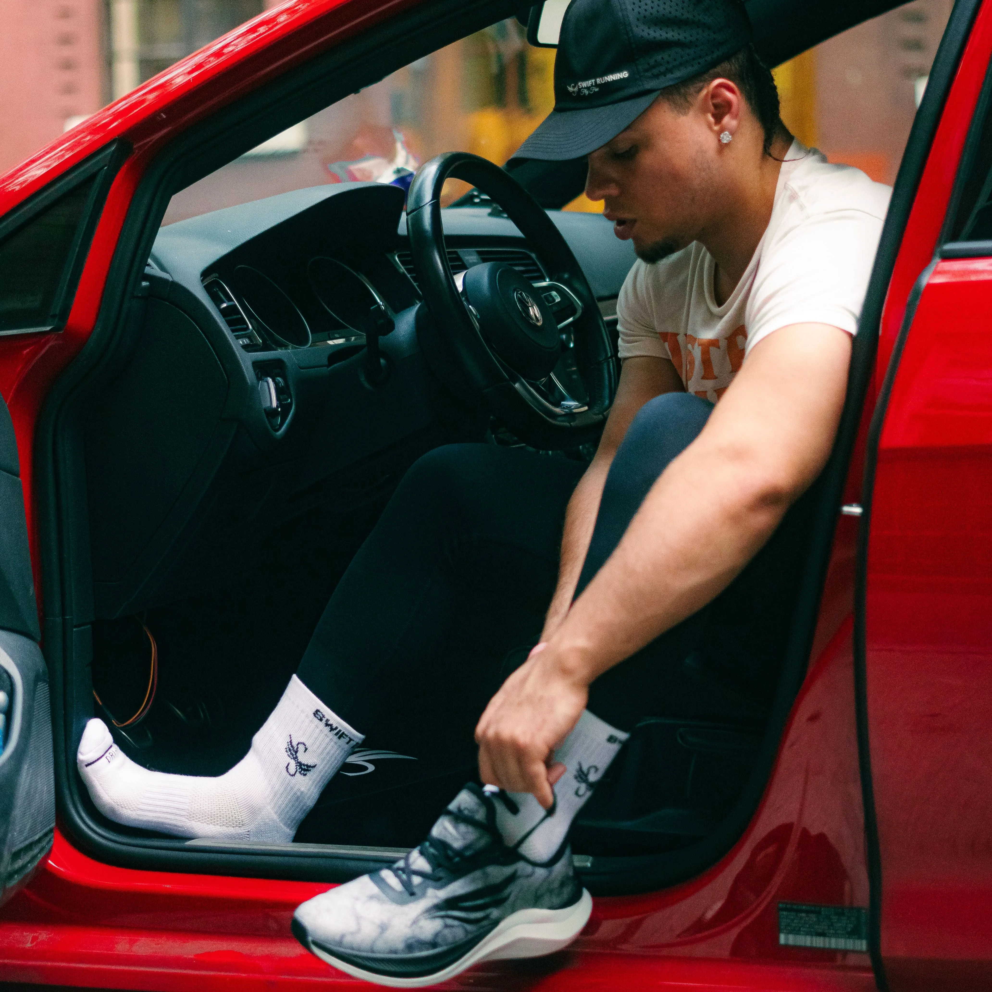 Foam Collar CELER Men Black Running Shoe