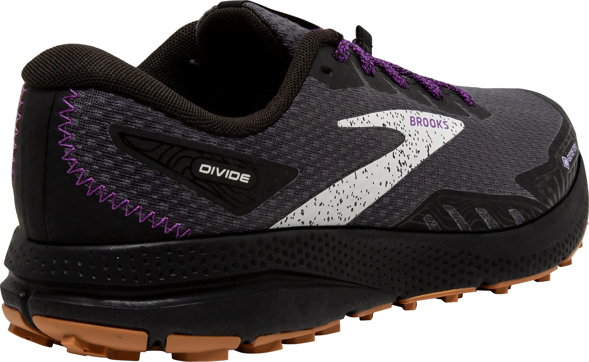 High Rebound Foam Impact Diffusion System Brooks Divide 4 GORE-TEX Womens Trail Running Shoes - Black
