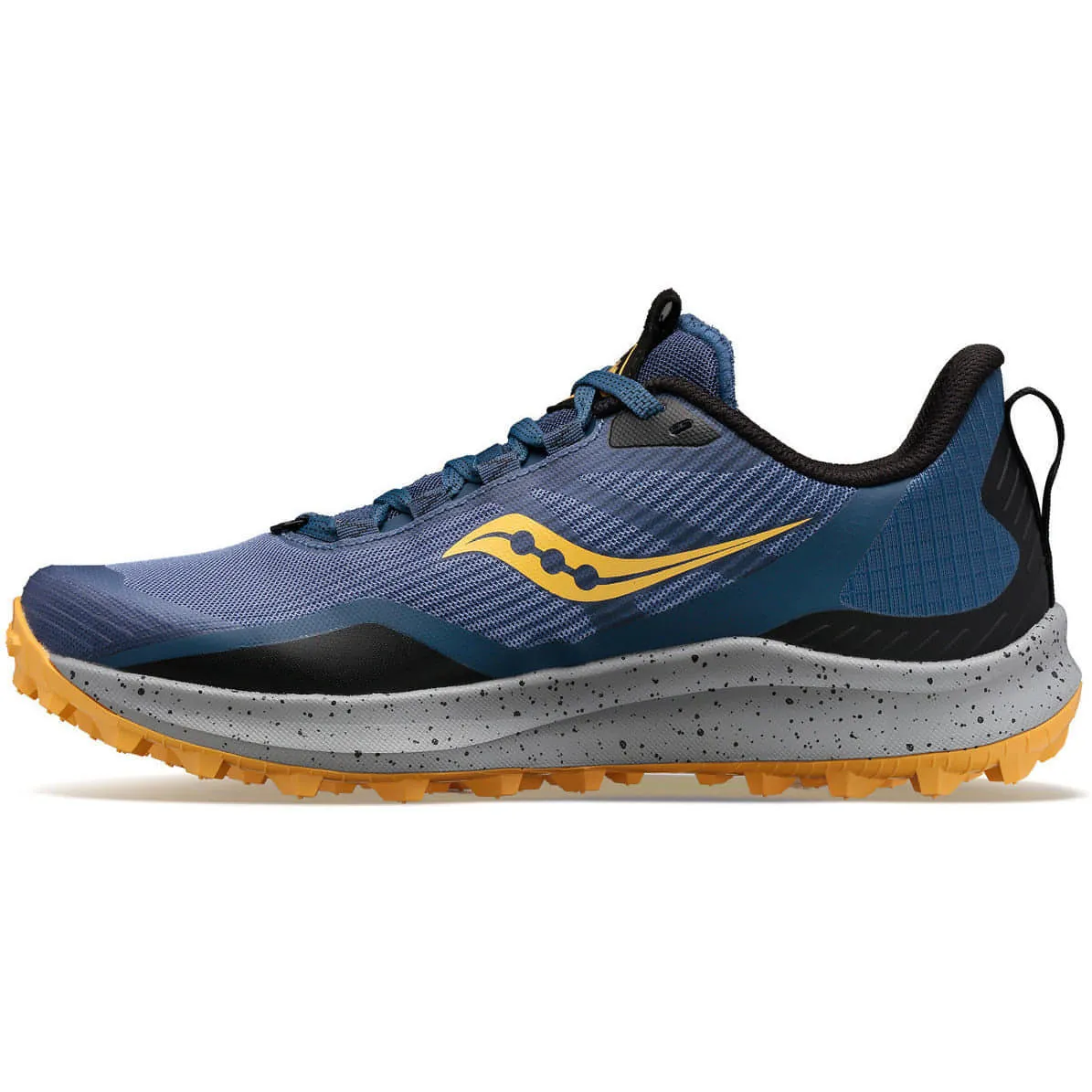 Molded TPU Support Waterproof Technology Saucony Peregrine 12 Womens Trail Running Shoes - Blue