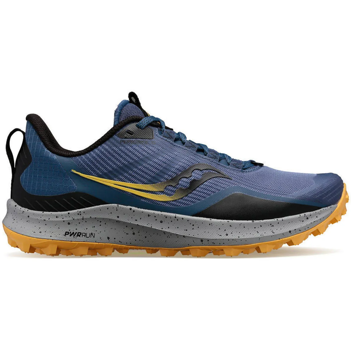 Saucony Peregrine 12 Womens Trail Running Shoes - Blue Adaptive Lacing System