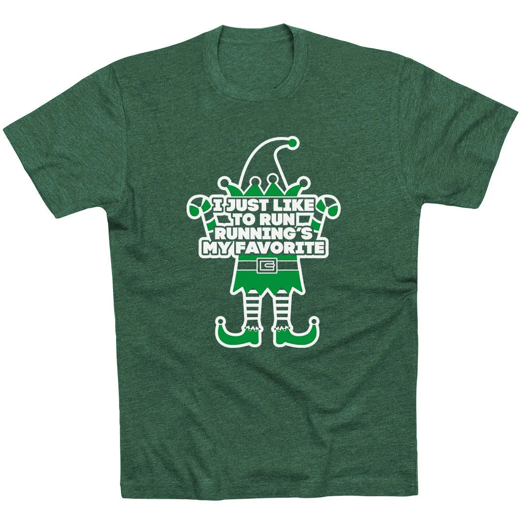 Sleek Layers Running Short Sleeve T-Shirt - Running's My Favorite