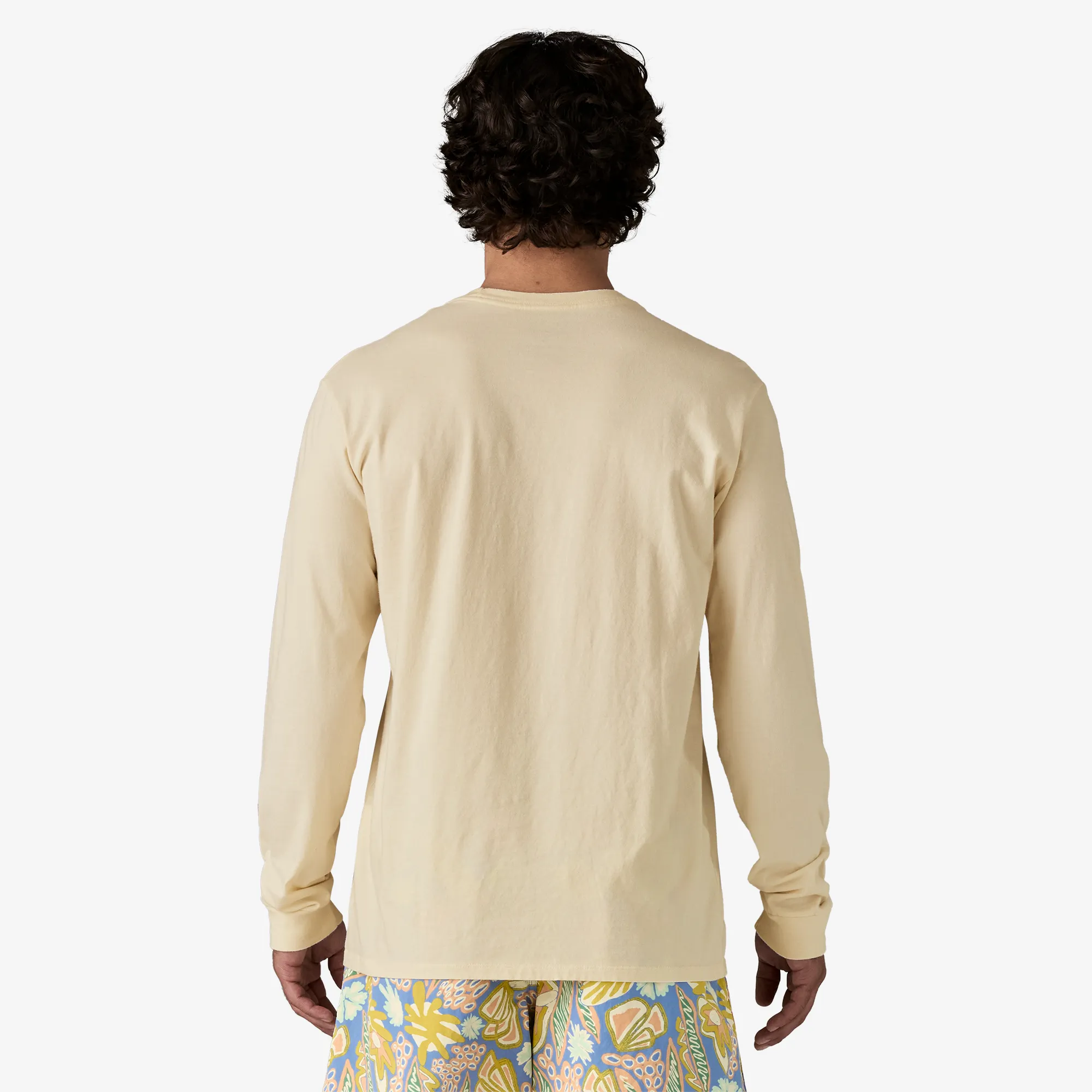 Men's Long-Sleeved Glider Type Organic T-Shirt AntiSnagFabric MultiPocketDesign