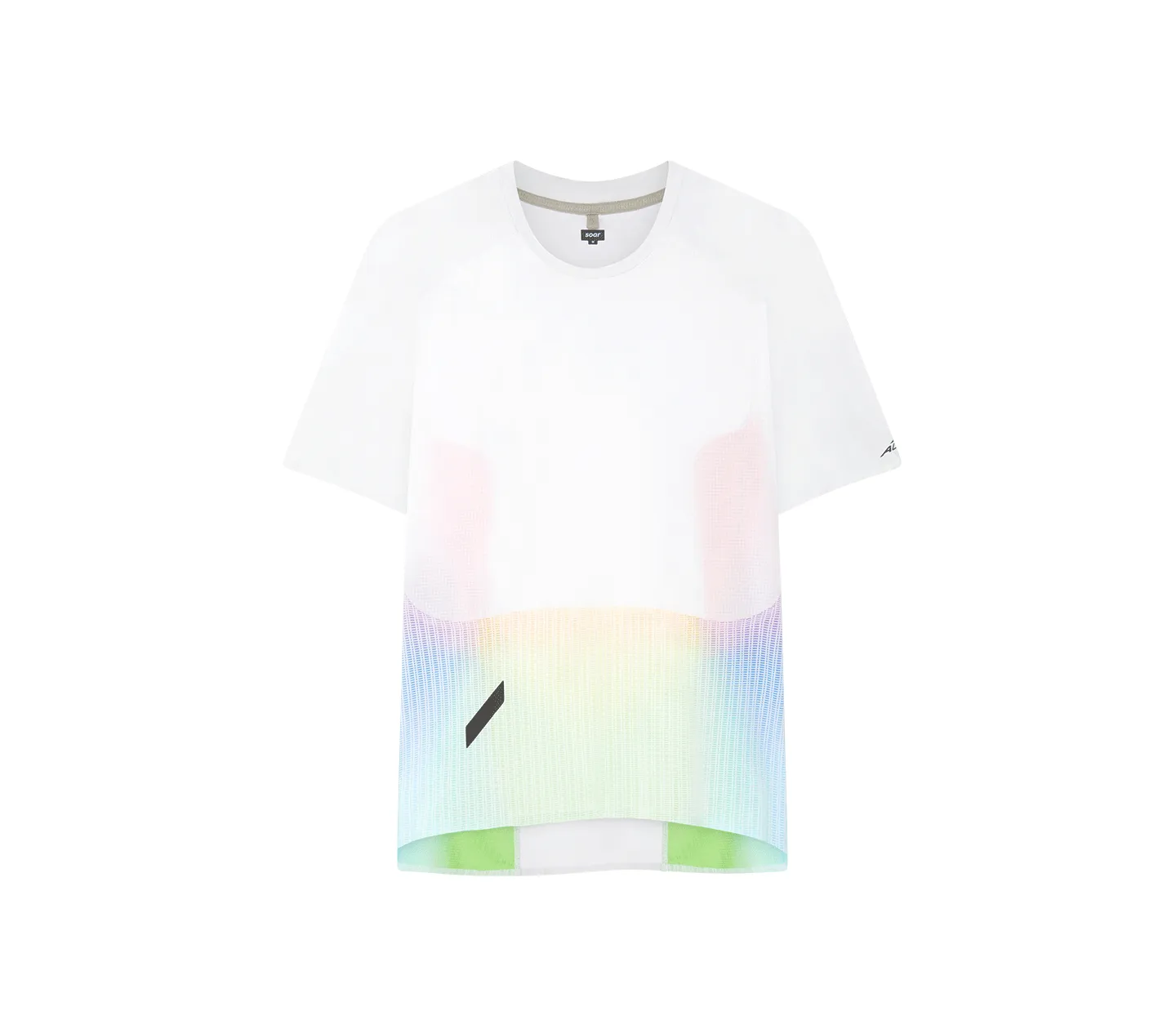 Men's SOAR X Altra Trail Race Top | Rainbow/Grey TearResistant Fabric Anti Static Treatment