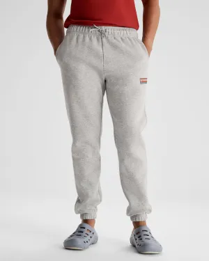 Men's Kathmandu Heritage Logo Slouchy Joggers - Light Grey Marle Sporty Comfort