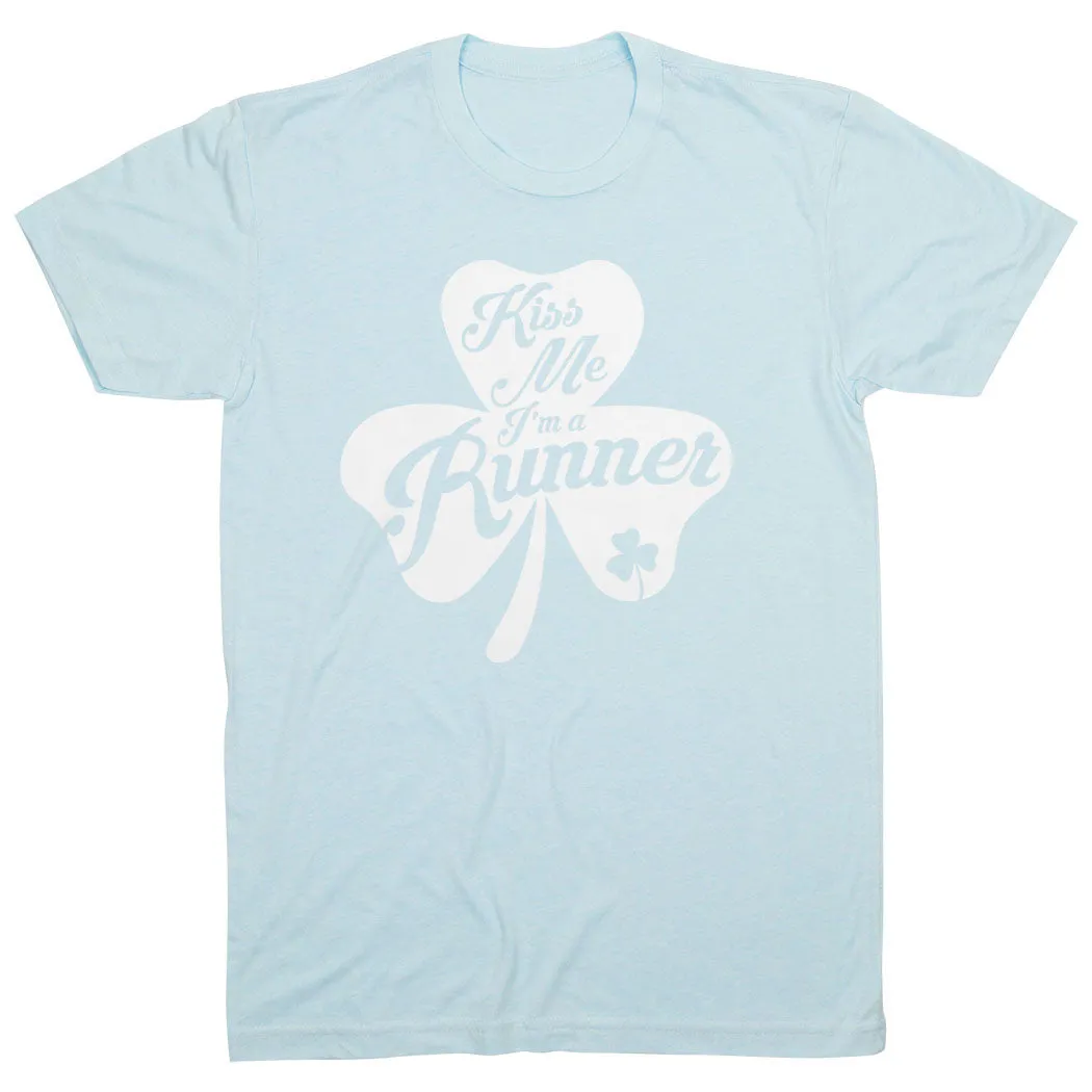 short sleeved cycling outfit Running Short Sleeve T-Shirt - Kiss A Lucky Runner