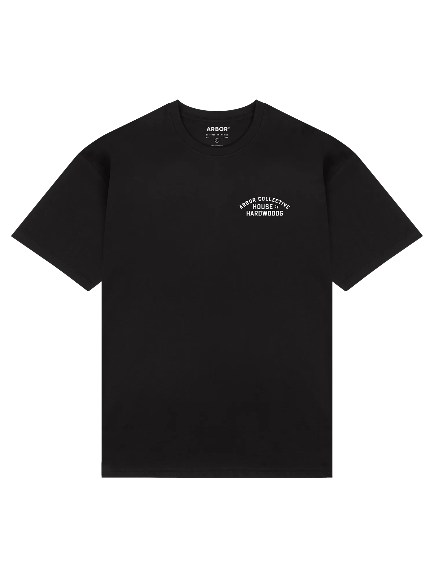 Hardwood T-Shirt - Black Chilly Day Style ReinforcedShoulderPanels