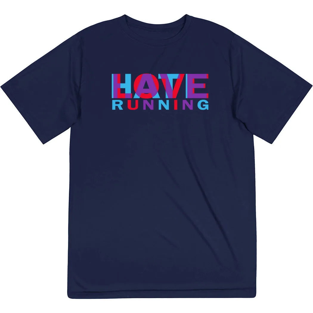 Men's Running Short Sleeve Performance Tee - Love Hate Running Outdoor Style Trend