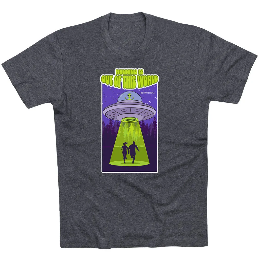 quick dry Cool Weather Wear Running Short Sleeve T-Shirt - Out of This World